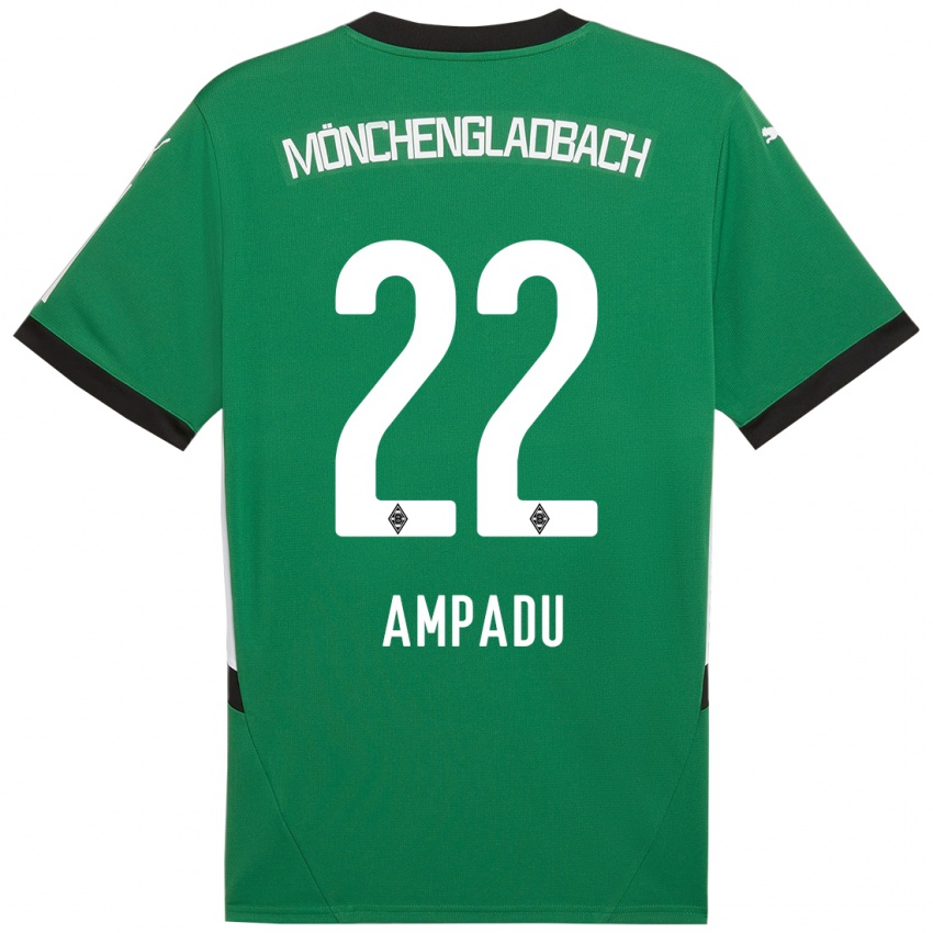 Dětské Leon Ampadu #22 Zelená Bílá Daleko Hráčské Dresy 2024/25 Dres