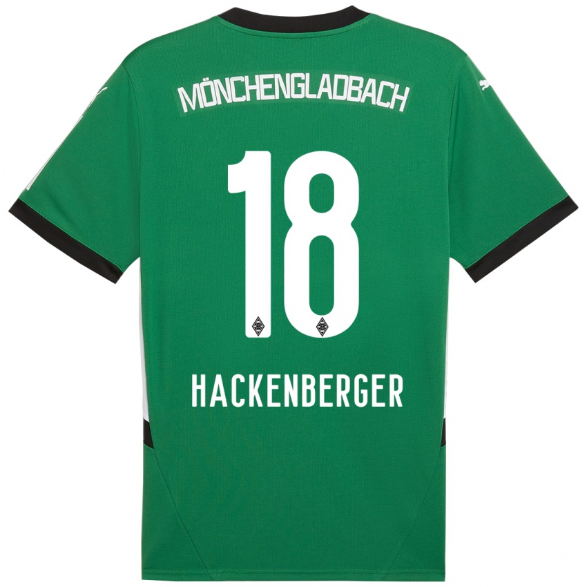 Dětské Jessica Hackenberger #18 Zelená Bílá Daleko Hráčské Dresy 2024/25 Dres