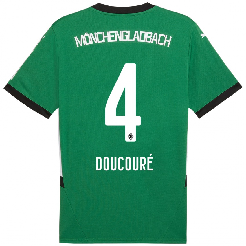 Dětské Mamadou Doucouré #4 Zelená Bílá Daleko Hráčské Dresy 2024/25 Dres