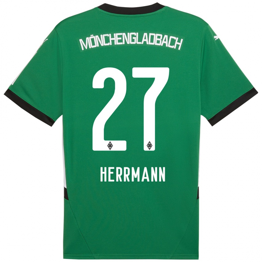 Dětské Michelle Herrmann #27 Zelená Bílá Daleko Hráčské Dresy 2024/25 Dres