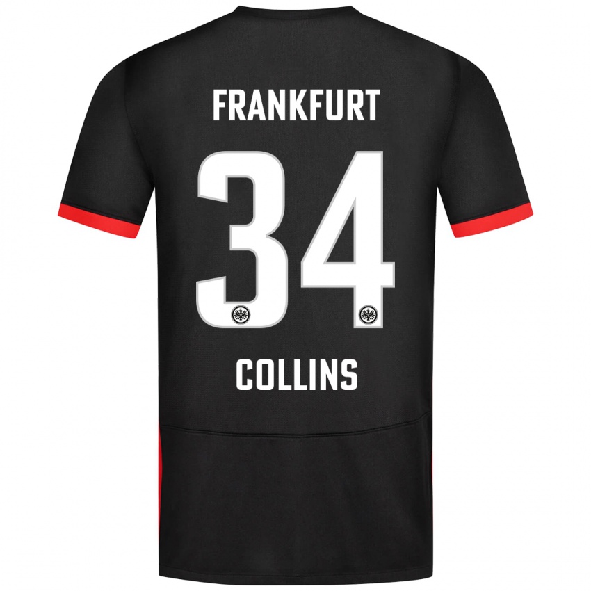 Dětské Nnamdi Collins #34 Černý Daleko Hráčské Dresy 2024/25 Dres