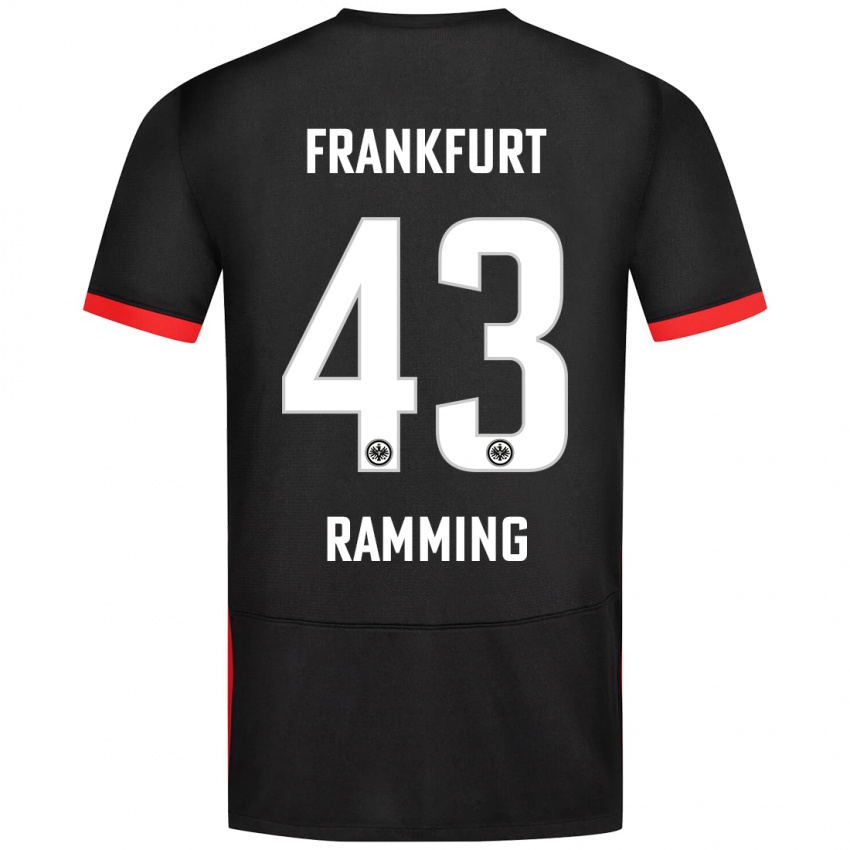 Dětské Nils Ramming #43 Černý Daleko Hráčské Dresy 2024/25 Dres