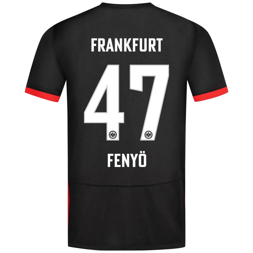 Dětské Noah Fenyö #47 Černý Daleko Hráčské Dresy 2024/25 Dres