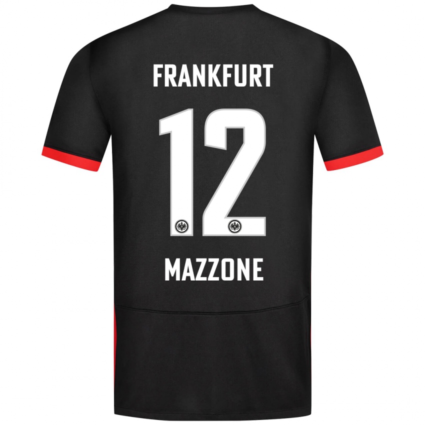 Dětské Matteo Mazzone #12 Černý Daleko Hráčské Dresy 2024/25 Dres