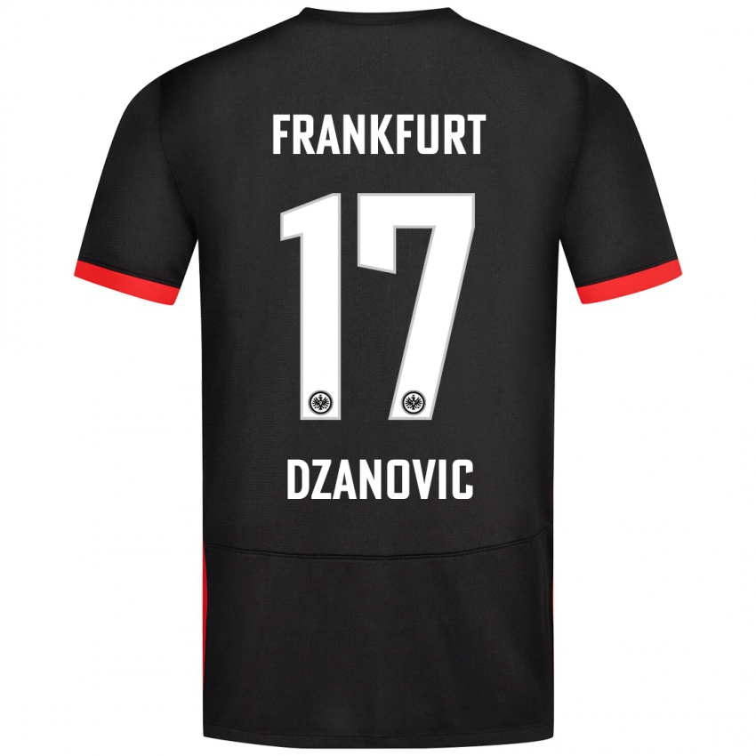 Dětské Benjamin Dzanovic #17 Černý Daleko Hráčské Dresy 2024/25 Dres