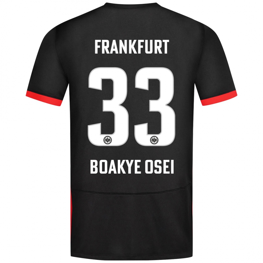 Dětské Derek Boakye-Osei #33 Černý Daleko Hráčské Dresy 2024/25 Dres