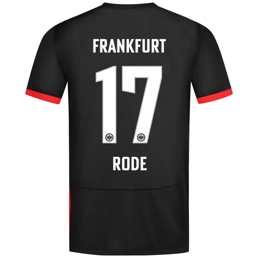 Dětské Sebastian Rode #17 Černý Daleko Hráčské Dresy 2024/25 Dres