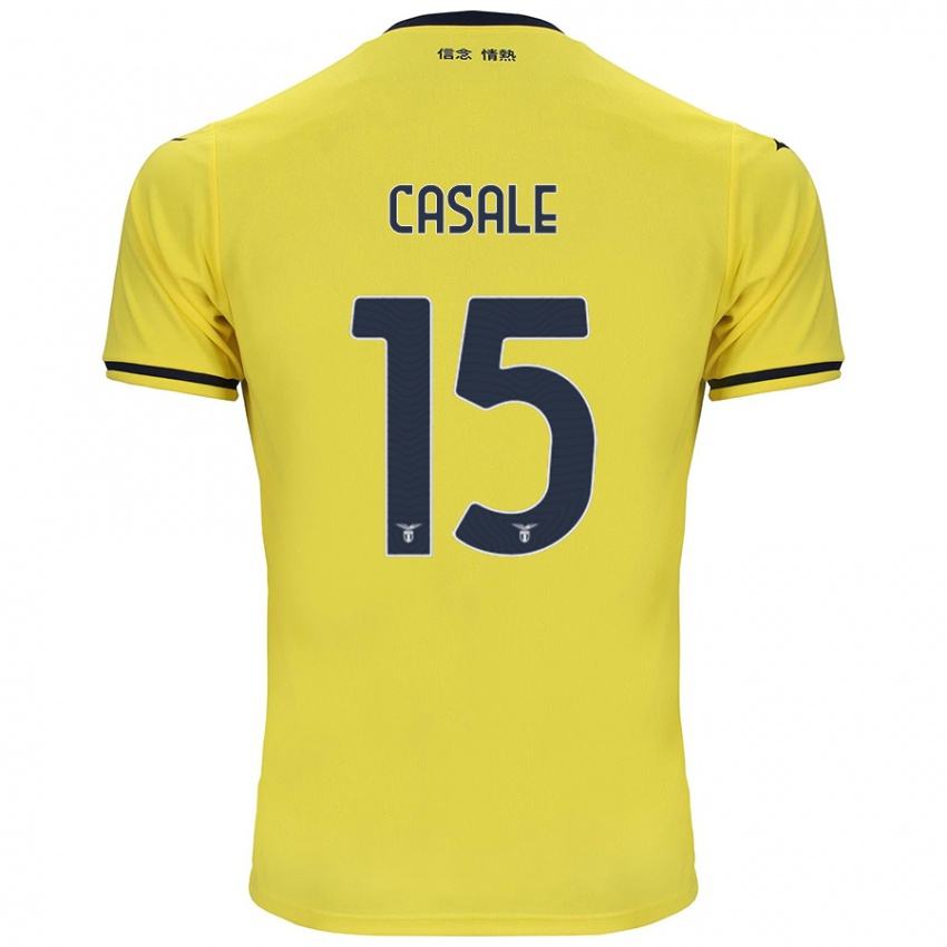 Dětské Nicolò Casale #15 Žluť Daleko Hráčské Dresy 2024/25 Dres