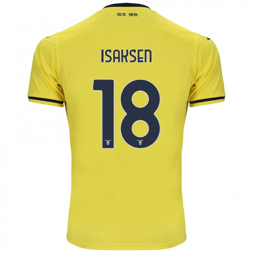 Dětské Gustav Isaksen #18 Žluť Daleko Hráčské Dresy 2024/25 Dres