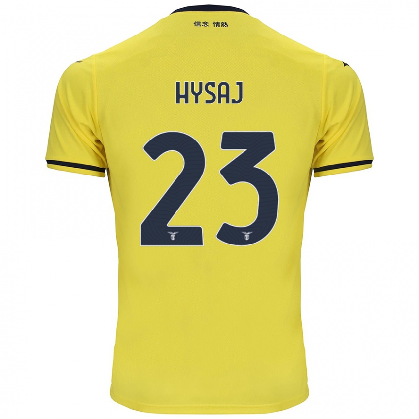 Dětské Elseid Hysaj #23 Žluť Daleko Hráčské Dresy 2024/25 Dres