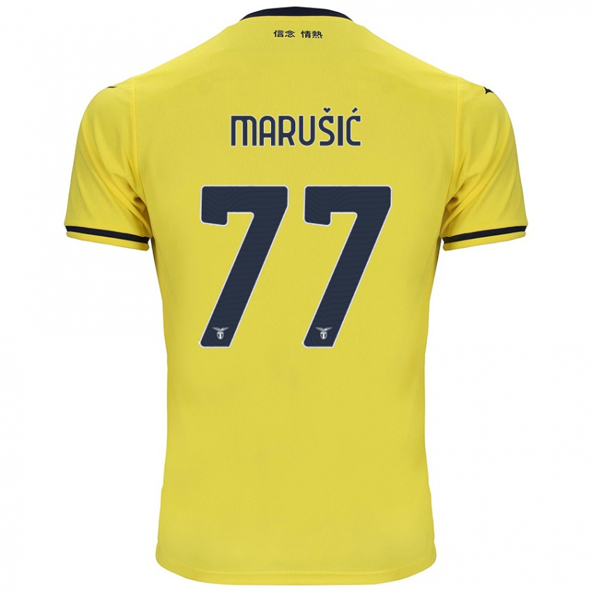 Dětské Adam Marusic #77 Žluť Daleko Hráčské Dresy 2024/25 Dres