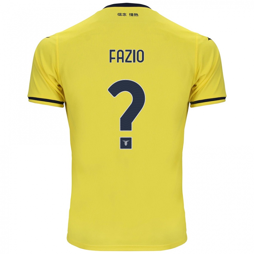 Dětské Francesco Fazio #0 Žluť Daleko Hráčské Dresy 2024/25 Dres