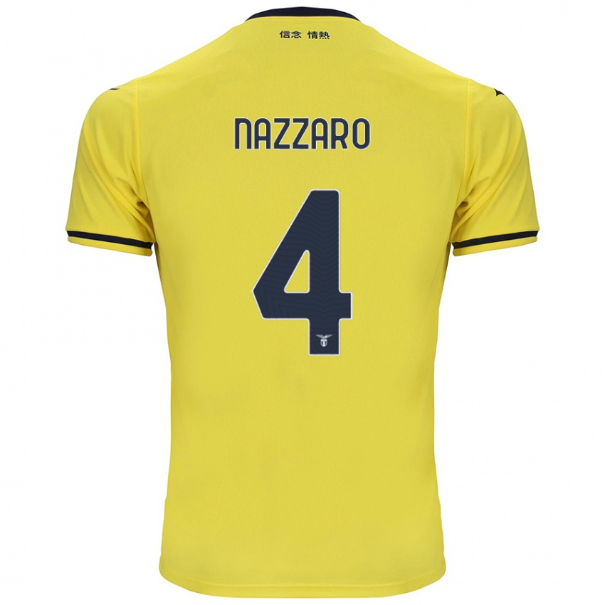 Dětské Marco Nazzaro #4 Žluť Daleko Hráčské Dresy 2024/25 Dres