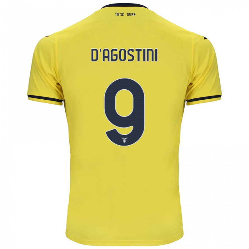 Dětské Lorenzo D'agostini #9 Žluť Daleko Hráčské Dresy 2024/25 Dres