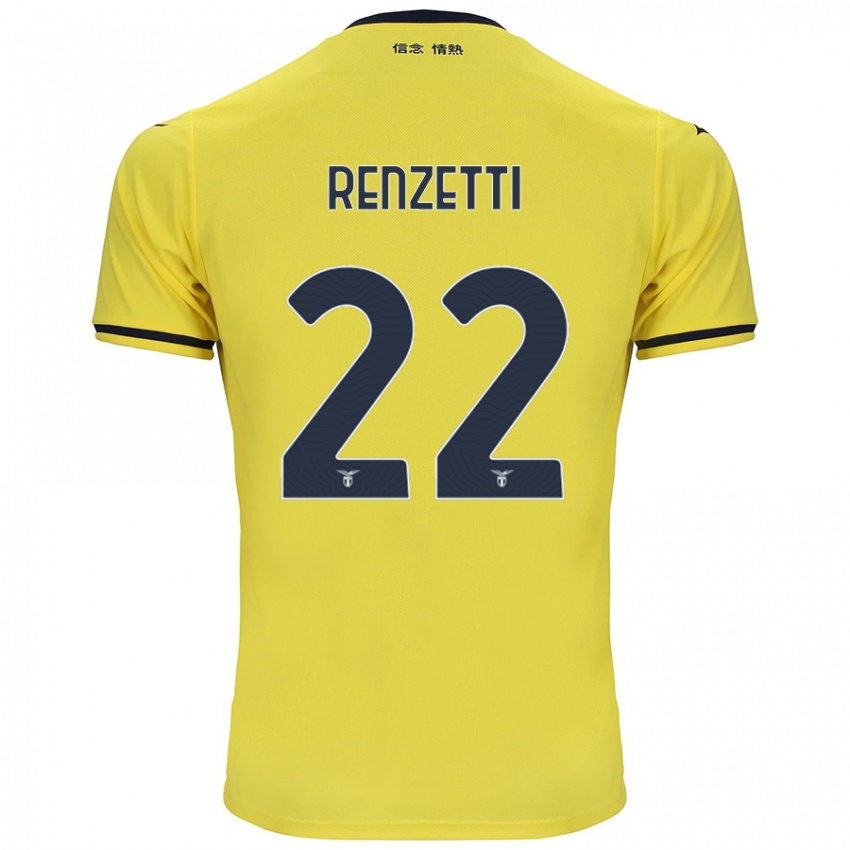 Dětské Davide Renzetti #22 Žluť Daleko Hráčské Dresy 2024/25 Dres