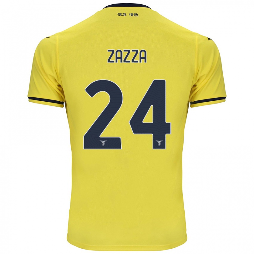 Dětské Matteo Zazza #24 Žluť Daleko Hráčské Dresy 2024/25 Dres