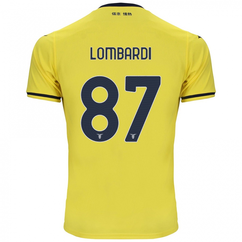 Dětské Cristiano Lombardi #87 Žluť Daleko Hráčské Dresy 2024/25 Dres