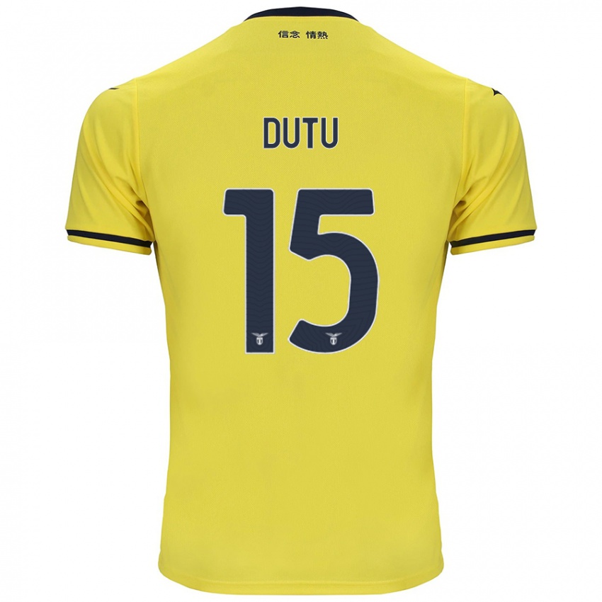 Dětské Matteo Dutu #15 Žluť Daleko Hráčské Dresy 2024/25 Dres