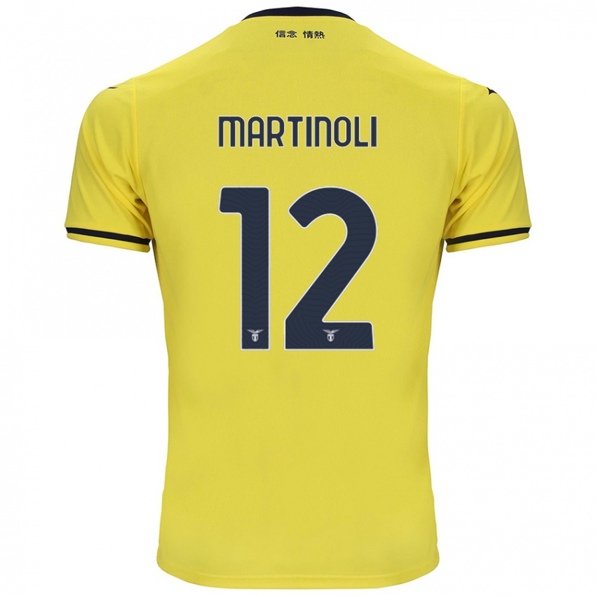 Dětské Elettra Martinoli #12 Žluť Daleko Hráčské Dresy 2024/25 Dres