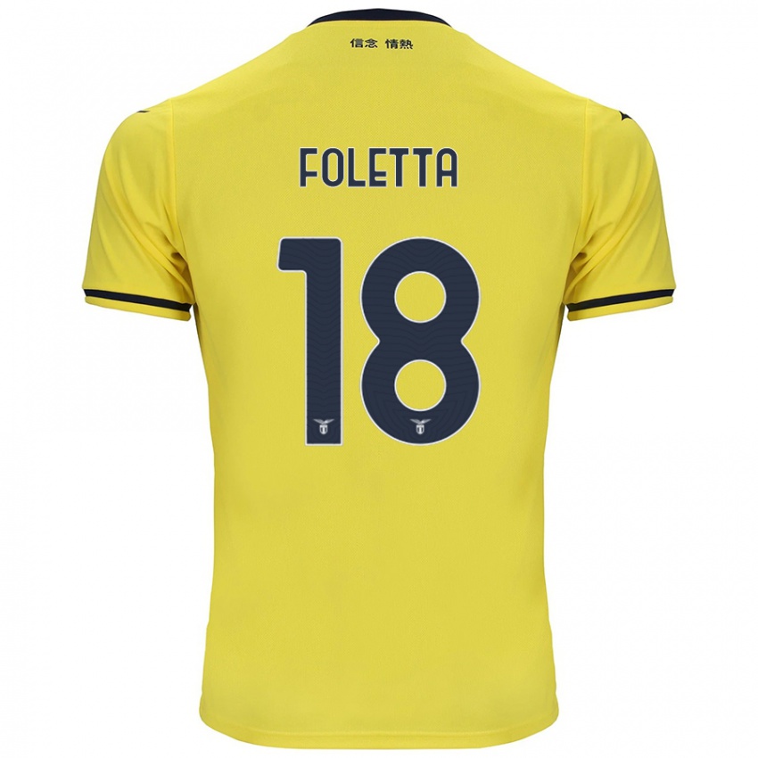 Dětské Isabella Foletta #18 Žluť Daleko Hráčské Dresy 2024/25 Dres