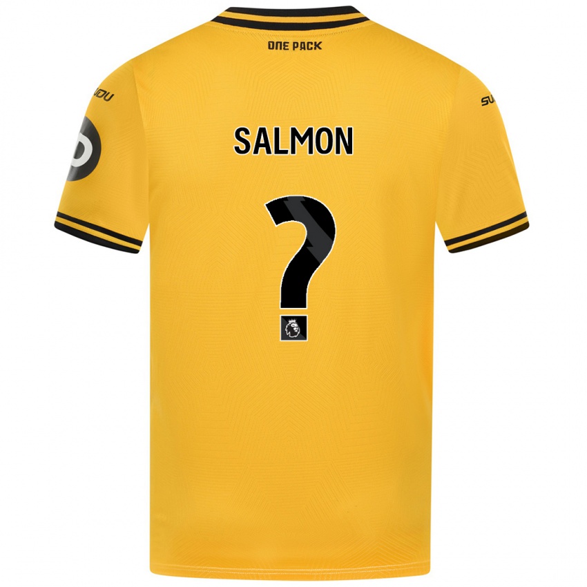 Pánské Fabian Salmon #0 Žluť Domů Hráčské Dresy 2024/25 Dres