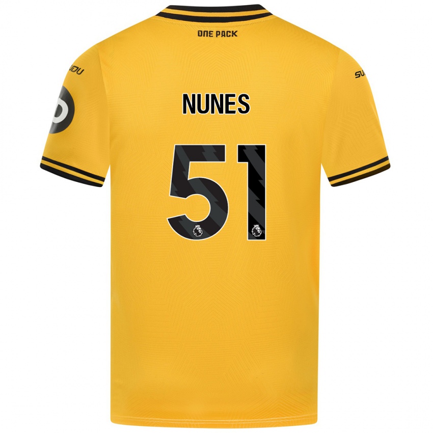 Pánské Grazi Nunes #51 Žluť Domů Hráčské Dresy 2024/25 Dres