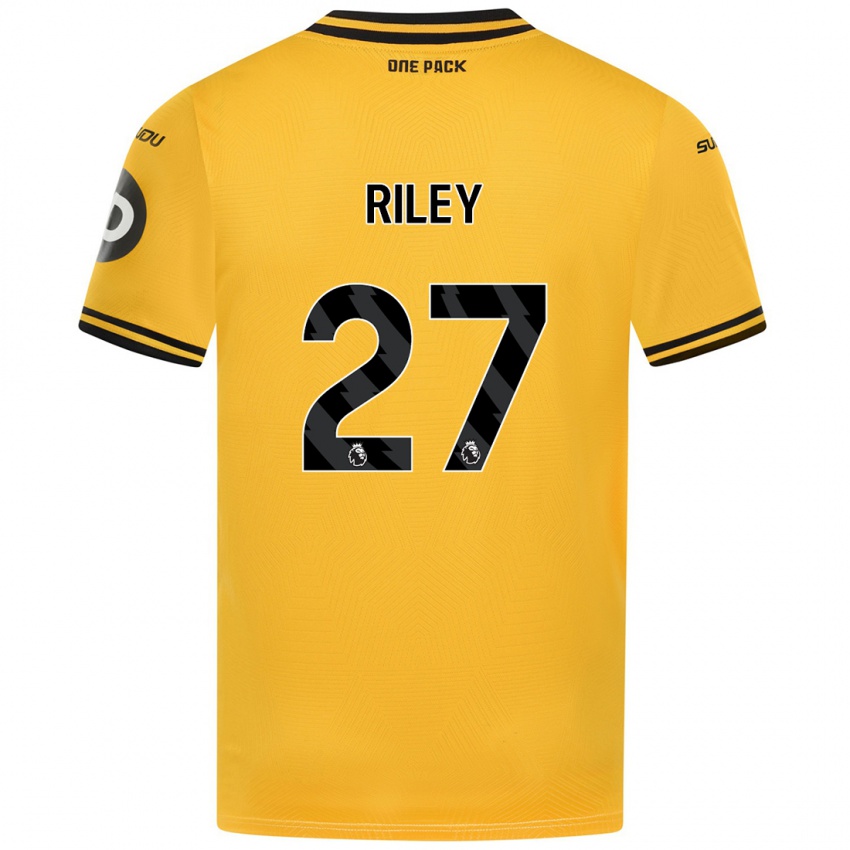 Pánské Lauren Riley #27 Žluť Domů Hráčské Dresy 2024/25 Dres