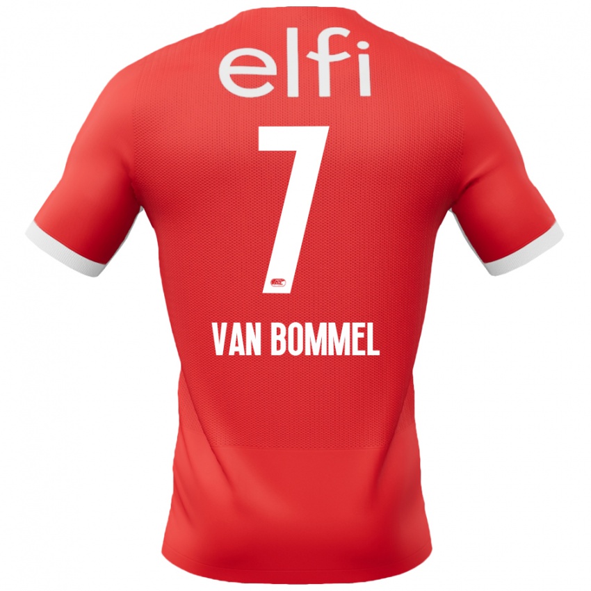 Pánské Ruben Van Bommel #7 Červená Bílá Domů Hráčské Dresy 2024/25 Dres