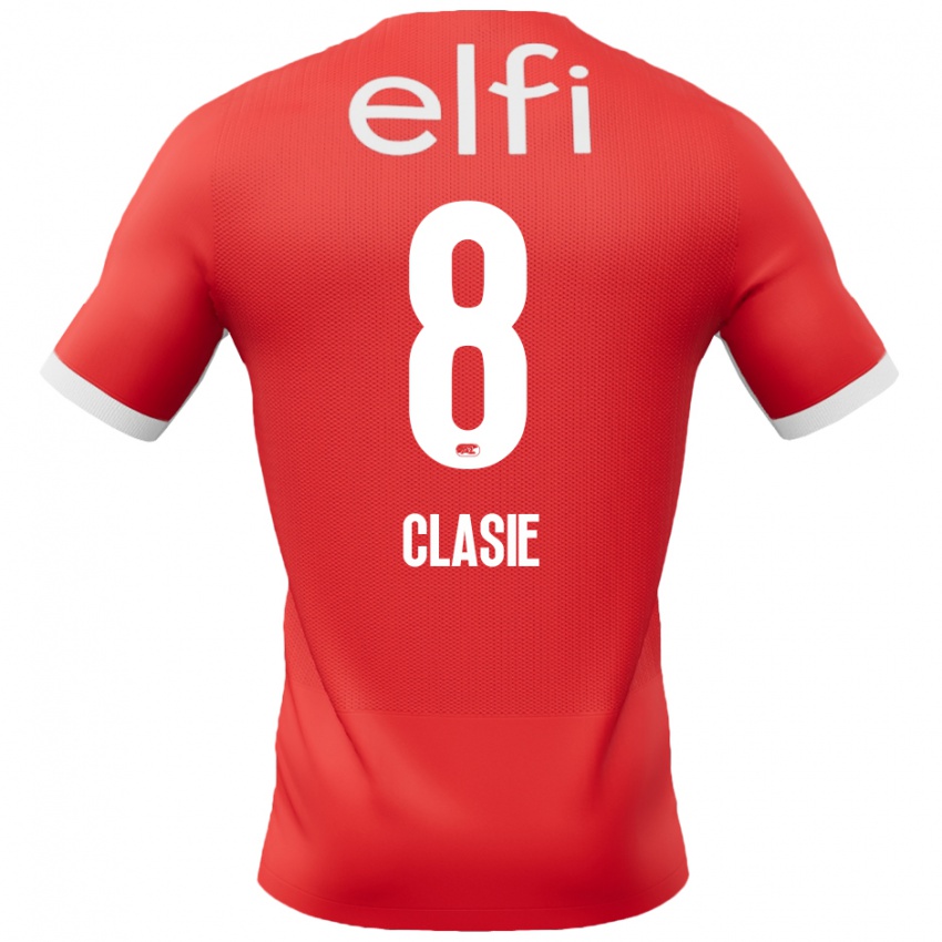 Pánské Jordy Clasie #8 Červená Bílá Domů Hráčské Dresy 2024/25 Dres