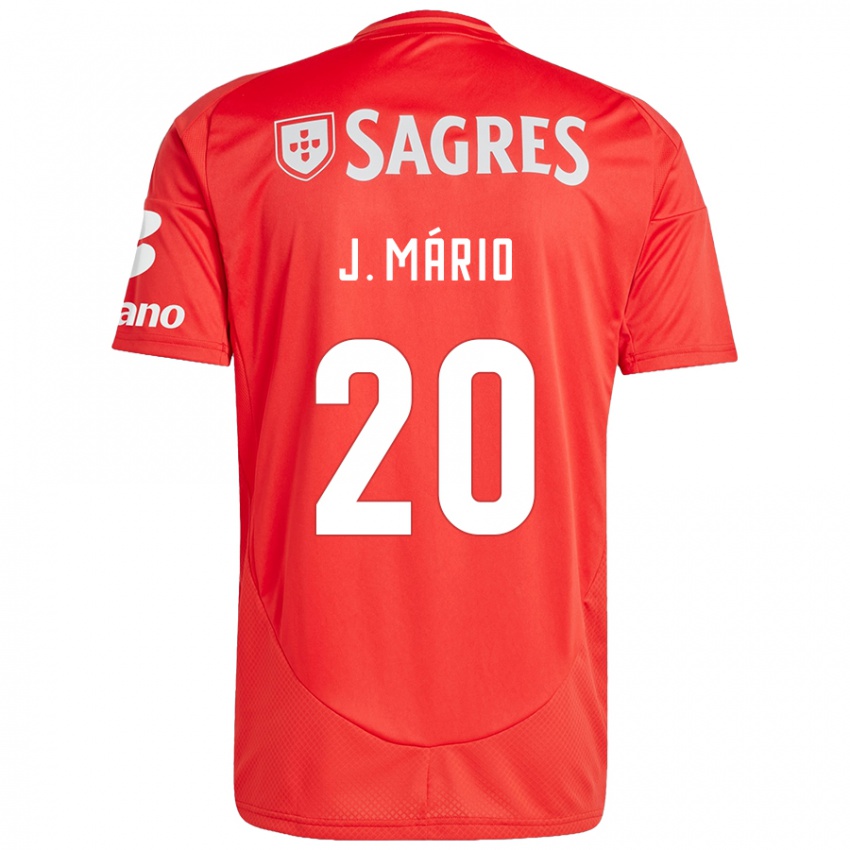 Pánské Joao Mario #20 Červená Bílá Domů Hráčské Dresy 2024/25 Dres