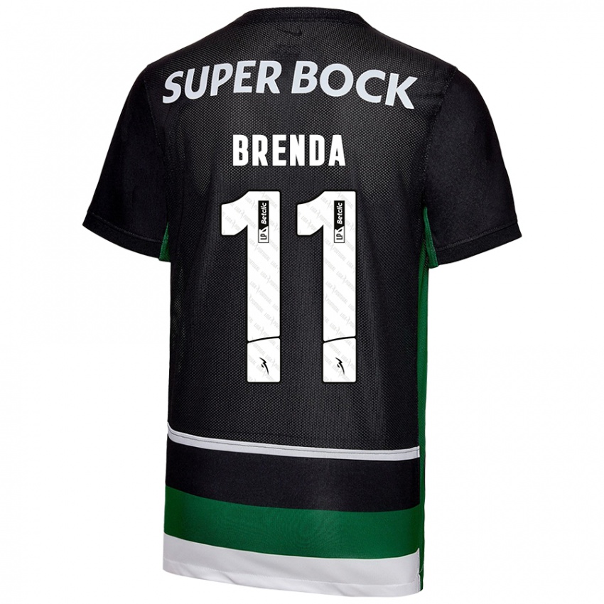 Pánské Brenda Pérez Soler #11 Černá Bílá Zelená Domů Hráčské Dresy 2024/25 Dres