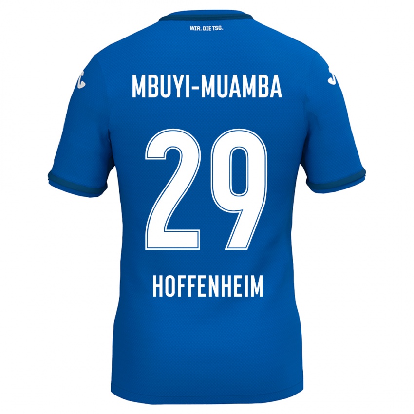 Pánské Hubert Mbuyi-Muamba #29 Královská Modř Domů Hráčské Dresy 2024/25 Dres