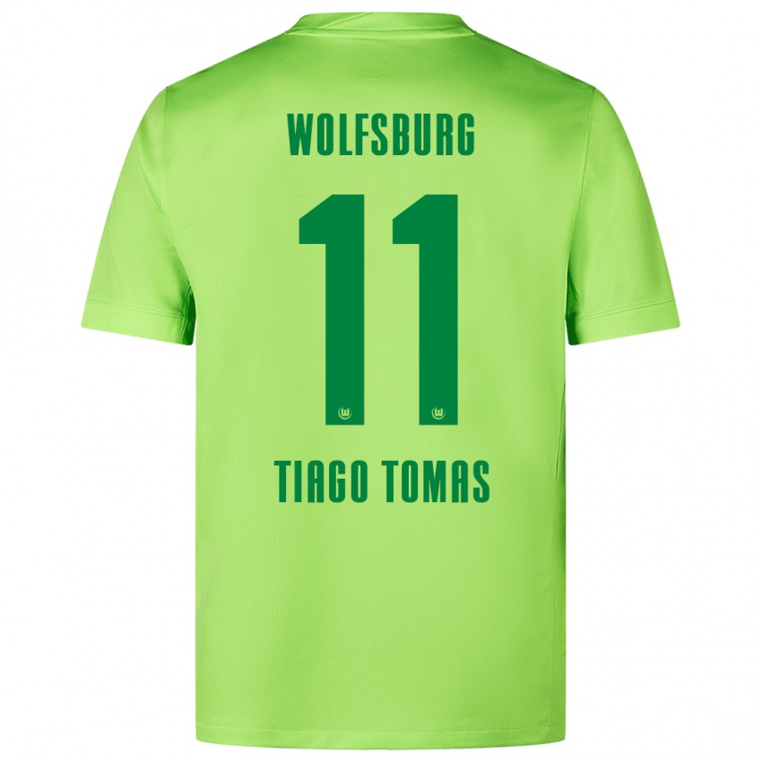 Pánské Tiago Tomas #11 Fluorescenční Zelená Domů Hráčské Dresy 2024/25 Dres