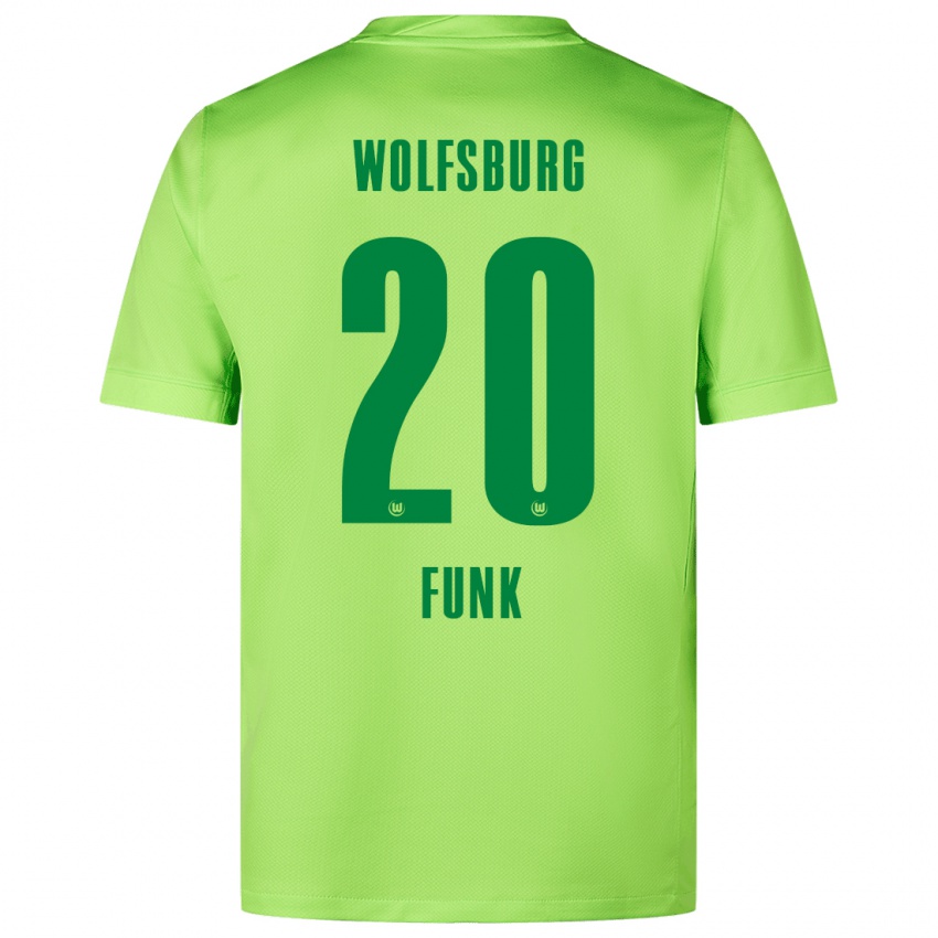 Pánské Jonah Funk #20 Fluorescenční Zelená Domů Hráčské Dresy 2024/25 Dres