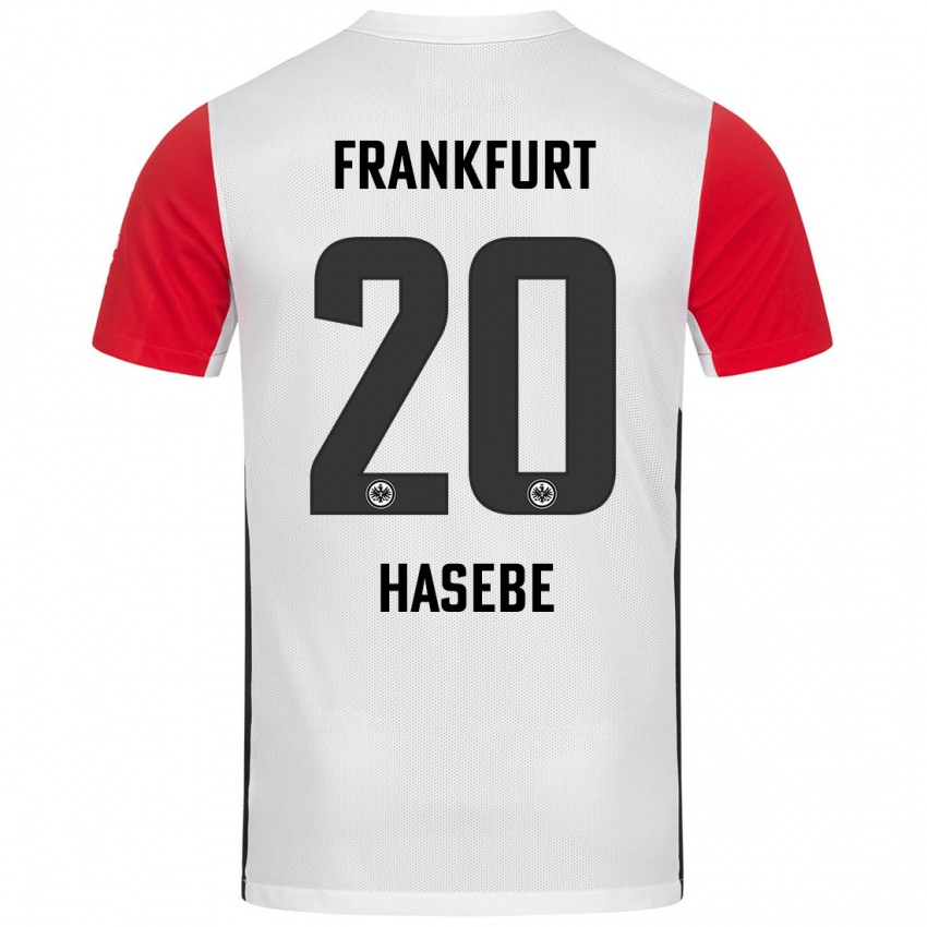 Pánské Makoto Hasebe #20 Bílá Červená Domů Hráčské Dresy 2024/25 Dres