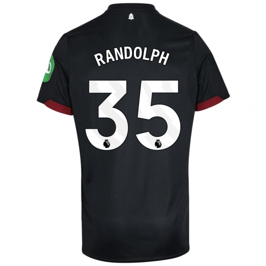 Pánské Darren Randolph #35 Černá Bílá Daleko Hráčské Dresy 2024/25 Dres