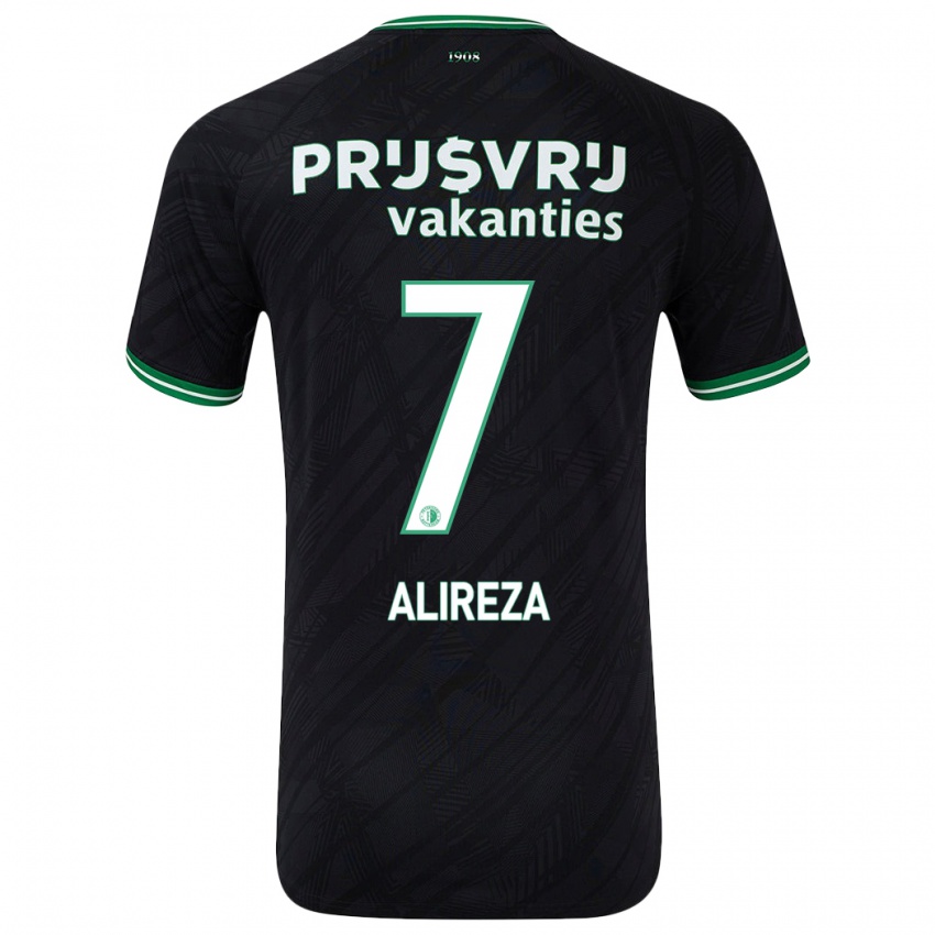 Pánské Alireza Jahanbakhsh #7 Černo Zelená Daleko Hráčské Dresy 2024/25 Dres