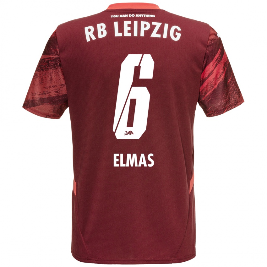 Pánské Eljif Elmas #6 Burgundské Daleko Hráčské Dresy 2024/25 Dres