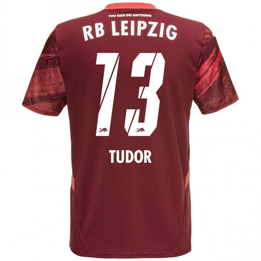 Pánské Aaron Tudor #13 Burgundské Daleko Hráčské Dresy 2024/25 Dres