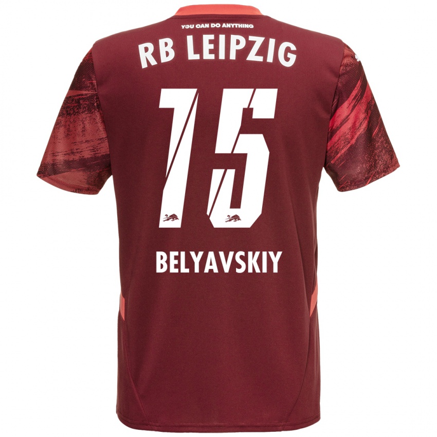 Pánské David Belyavskiy #15 Burgundské Daleko Hráčské Dresy 2024/25 Dres