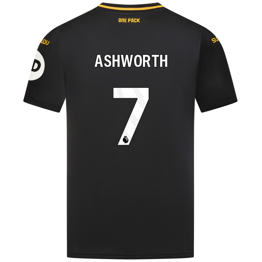 Pánské Fin Ashworth #7 Černý Daleko Hráčské Dresy 2024/25 Dres