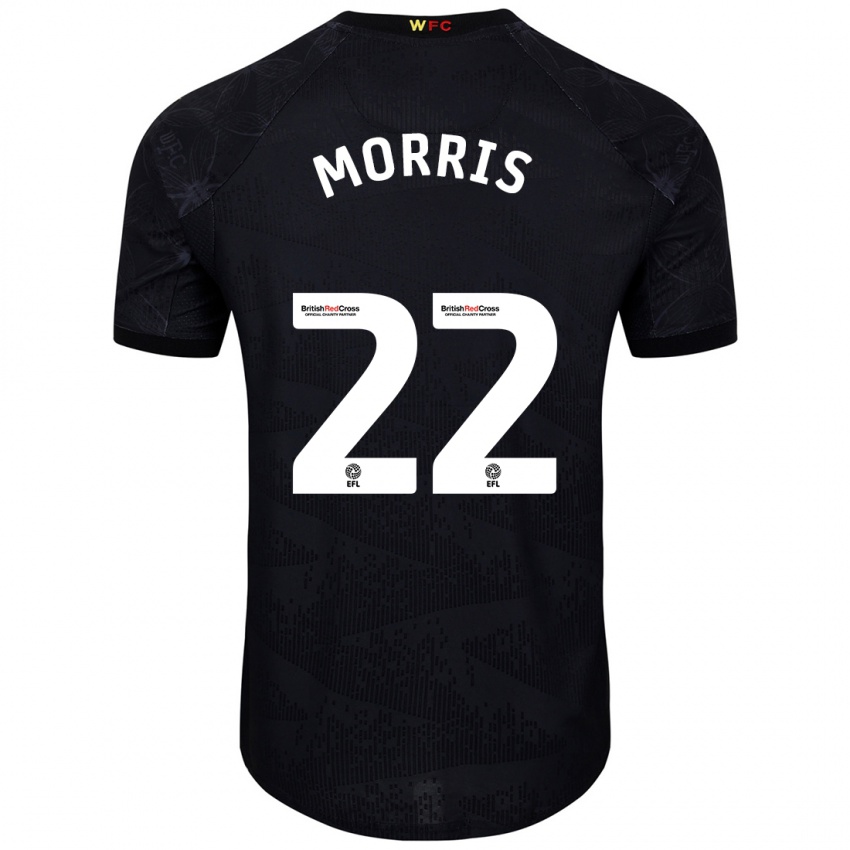 Pánské James Morris #22 Černá Bílá Daleko Hráčské Dresy 2024/25 Dres