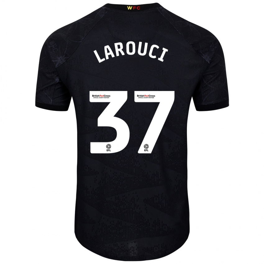 Pánské Yasser Larouci #37 Černá Bílá Daleko Hráčské Dresy 2024/25 Dres