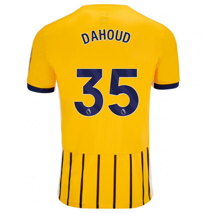 Pánské Mahmoud Dahoud #35 Zlaté Modré Proužky Daleko Hráčské Dresy 2024/25 Dres