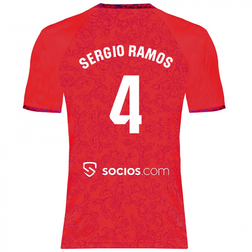 Pánské Sergio Ramos #4 Červený Daleko Hráčské Dresy 2024/25 Dres