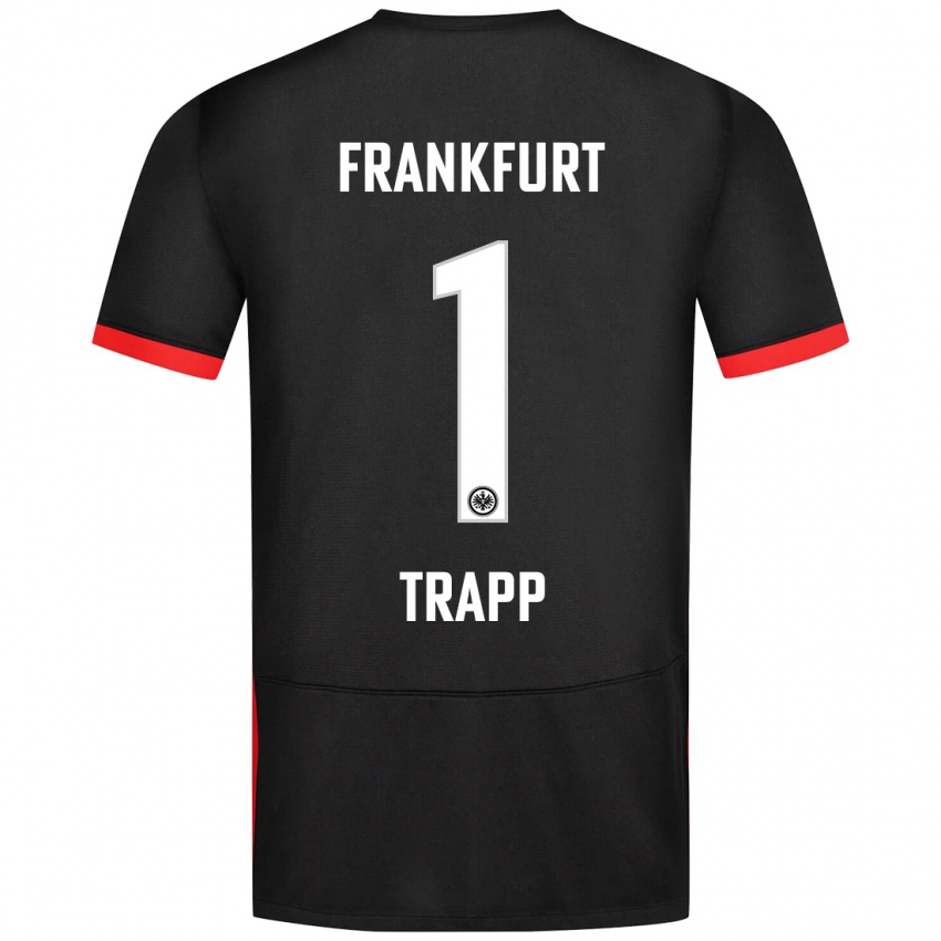 Pánské Kevin Trapp #1 Černý Daleko Hráčské Dresy 2024/25 Dres