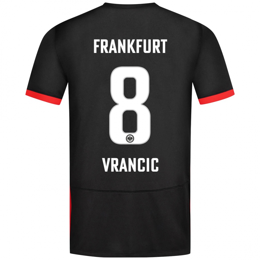 Pánské Mario Vrancic #8 Černý Daleko Hráčské Dresy 2024/25 Dres