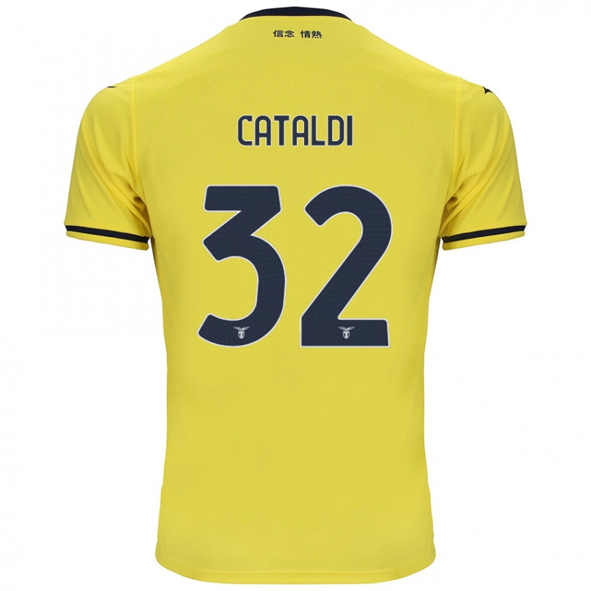 Pánské Danilo Cataldi #32 Žluť Daleko Hráčské Dresy 2024/25 Dres