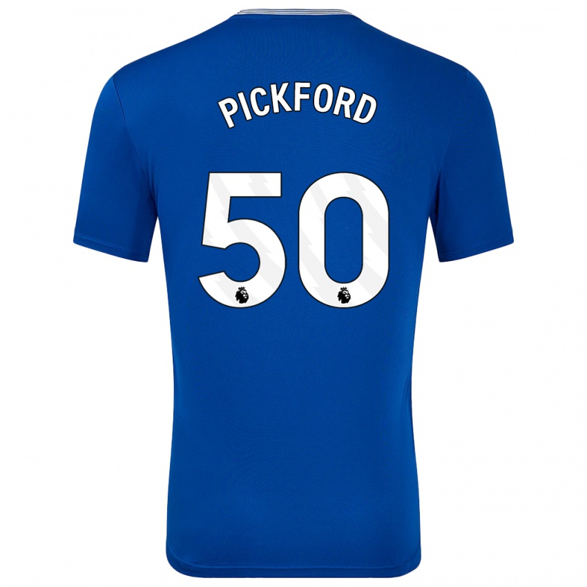 Dámské George Pickford #50 Modrá S Domů Hráčské Dresy 2024/25 Dres