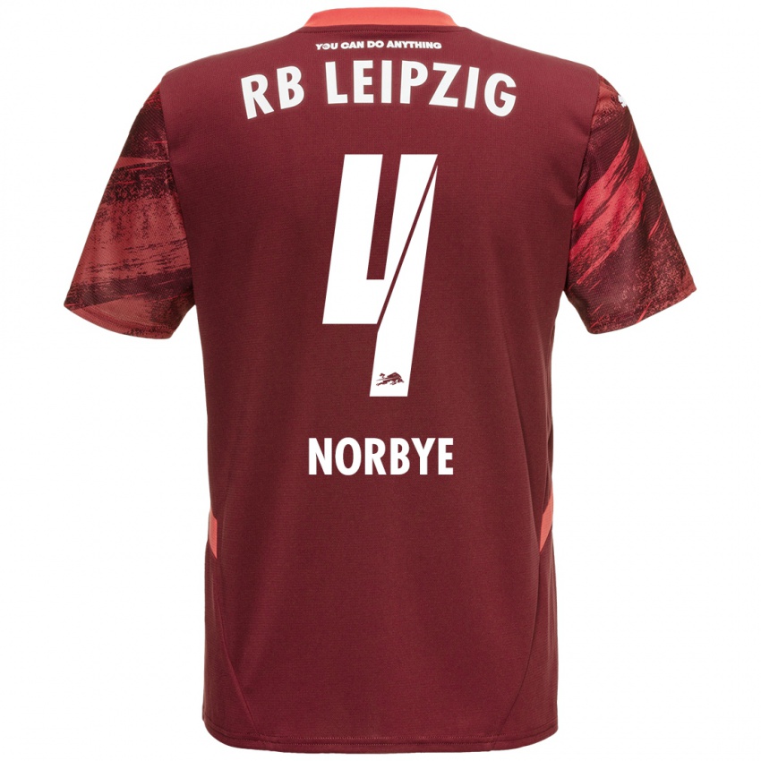 Dámské Jonathan Norbye #4 Burgundské Daleko Hráčské Dresy 2024/25 Dres